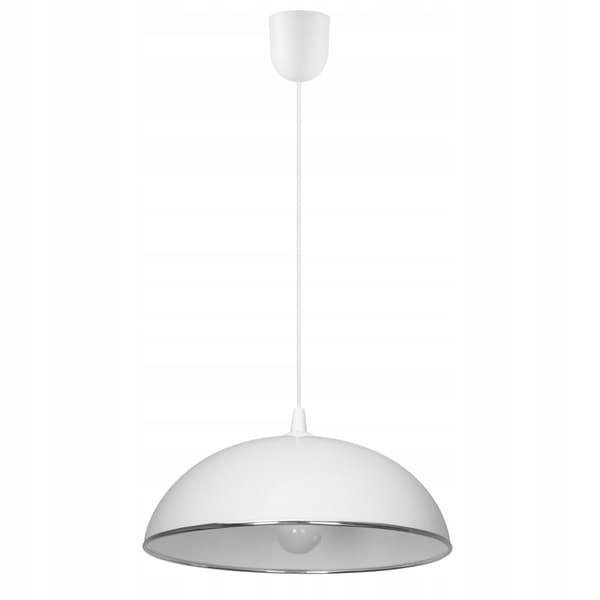 Lysekrone 36cm plast Køkken Sølv 0402 hvid krom