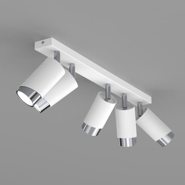 +Gratis. Taklampa LED-list justerbar 5x Gu10 EWILIGHT Fasad vit
