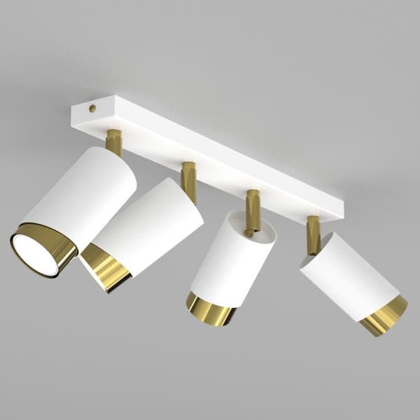 +Gratis. Taklampa LED-list justerbar 4x Gu10 EWILIGHT Fasad vit
