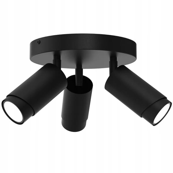 +Gratis. Loftslampe loftslampe LED justerbar 3x Gu10 EWILIGHT Bevel sort