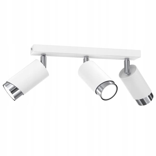 +Gratis. Loftslampe LED loftslampe justerbar 3x Gu10 EWILIGHT Bevel hvid