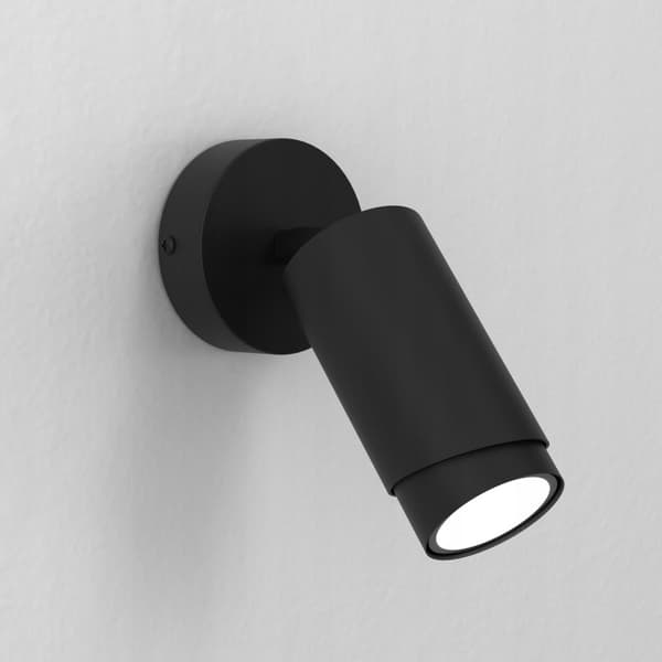 Justerbar spot væglampe Gu10 mat sort moderne Bevel