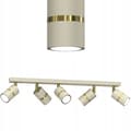 Miniatyrbillede 1 af 4: +Gratis. Loftslampe strip spots Ewilight justerbar 5x GU10 beige guld
