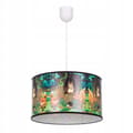 Miniatyrbild 1 av 2: Hängande taklampa ljuskrona tryck FOREST Animals lampskärm justerbar
