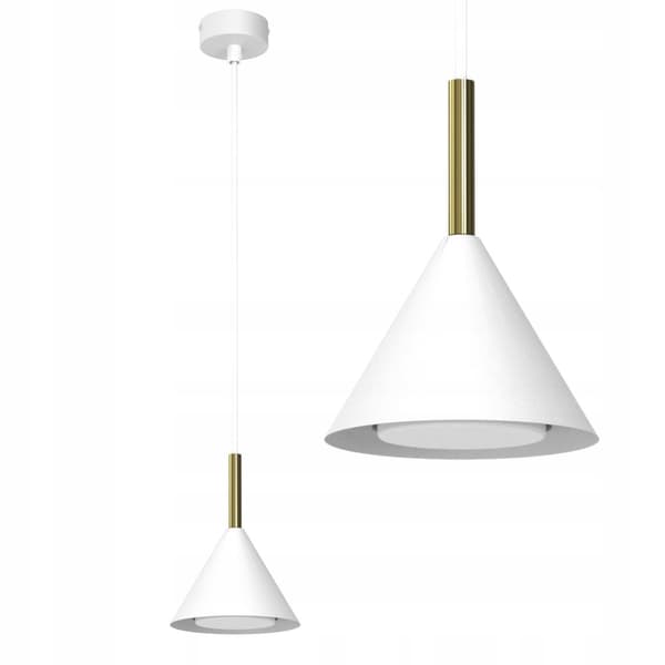 Hængelampe spotkegle hvidguld Ewilight Cone Gx53 minimalisme