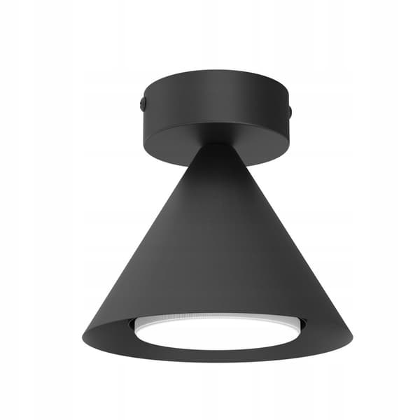 Loftslampe kegle spot sort Cone Gx53
