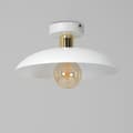 Miniatyrbillede 2 af 6: Loftslampe loftslampe RAMI E27 hvidguld metal lampeskærm