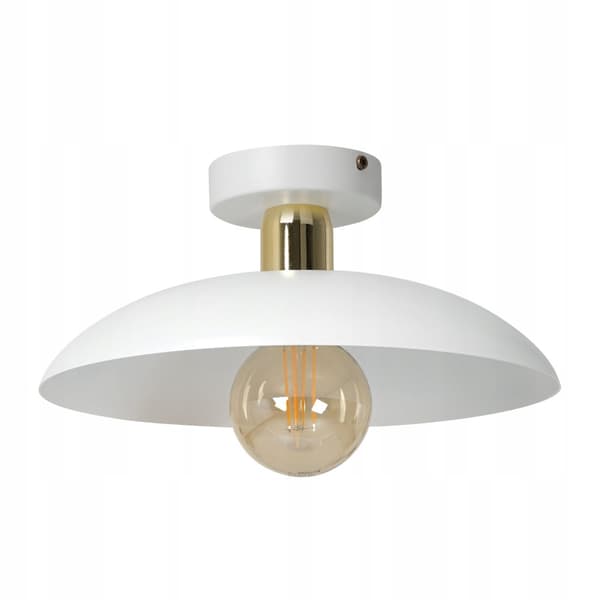 Loftslampe loftslampe RAMI E27 hvidguld metal lampeskærm
