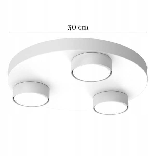 Ewilight ALFA kattovalaisin pyörässä 3x GX53 LED valkoinen