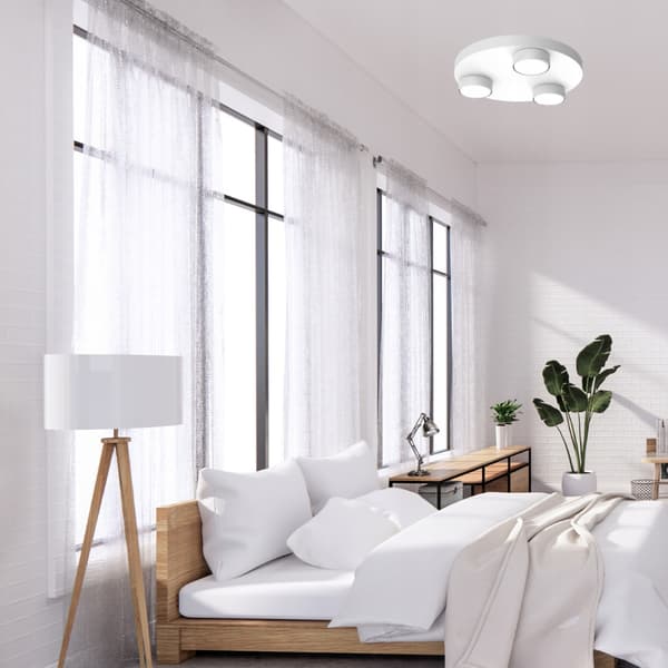 Ewilight ALFA kattovalaisin pyörässä 3x GX53 LED valkoinen