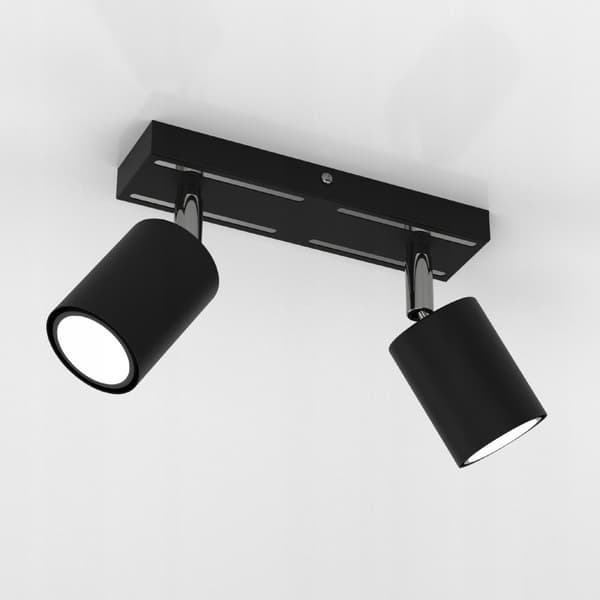 +Gratis. Ewilight Laser loftslampe, justerbar, 2x GU10