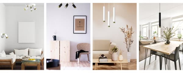 Hængende loftslampe, loftslampe, justerbare spots, 2x Gu11, hvid, guld