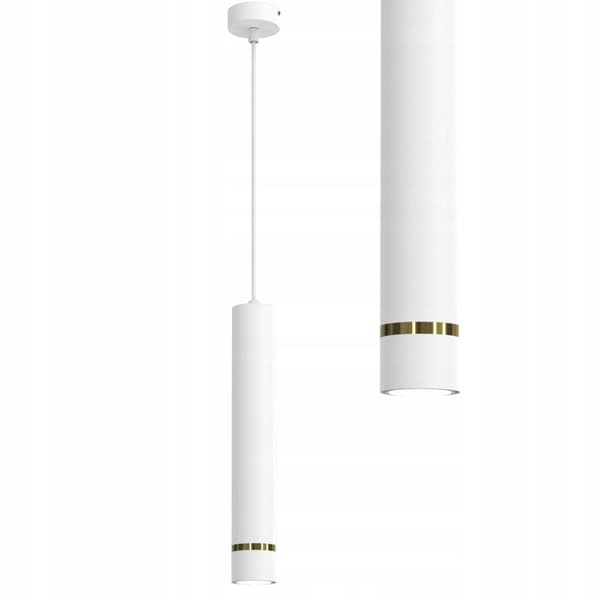 Hængende lampe rør rør Gu10 pendel hvidguld