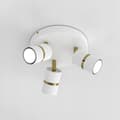 Miniatyrbild 2 av 6: Taklampa taklampa LED justerbar 3x Gu10 vitguld