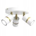 Miniatyrbild 1 av 6: Taklampa taklampa LED justerbar 3x Gu10 vitguld
