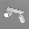Miniatyrbillede 3 af 4: Loftslampe, loftslampe, justerbar liste, 2x GU10, hvid, træ