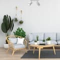 Miniatyrbillede 4 af 4: Loftslampe, loftslampe, justerbar liste, 2x GU10, hvid, træ