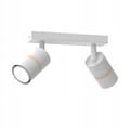 Miniatyrbillede 1 af 4: Loftslampe, loftslampe, justerbar liste, 2x GU10, hvid, træ