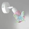 Miniatyrbild 2 av 3: BUTTERFIES vägglampa 1xE14 Rosa justerbar