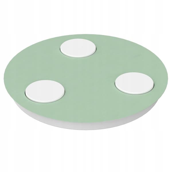 Loftslampe LED plafond 3x Gx53 børne ungdomsgrøn