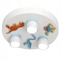 Miniatyrbillede 1 af 5: Loftslampe loftslampe GU10 hvid blå dinosaurer