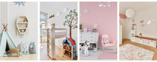 +Gratis. Loftslampe loftslampe justerbar 3x GU10 EWILIGHT blå
