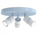 Miniatyrbillede 1 af 7: +Gratis. Loftslampe loftslampe justerbar 3x GU10 EWILIGHT blå