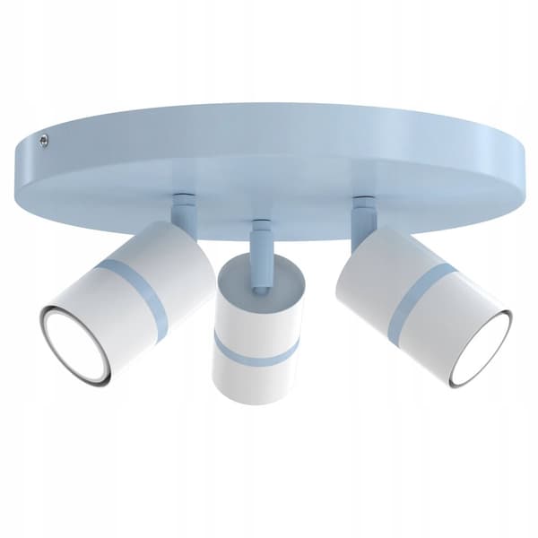 +Gratis. Loftslampe loftslampe justerbar 3x GU10 EWILIGHT blå