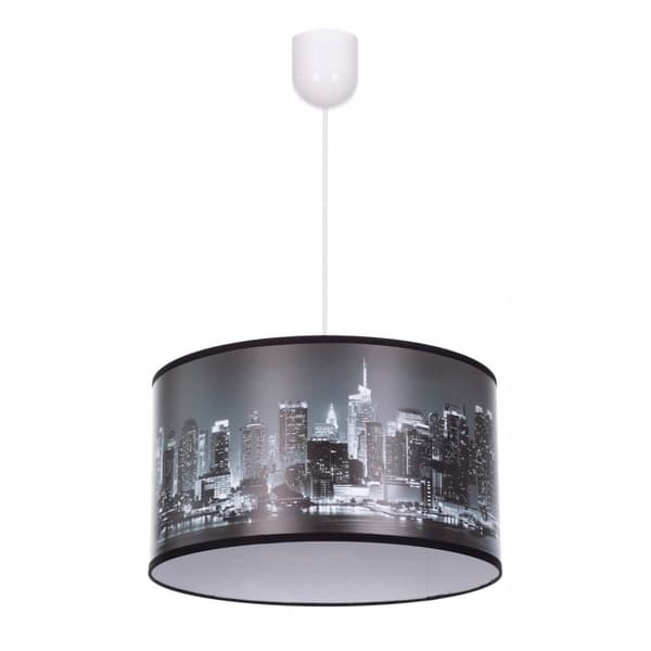 New York City trykt loftshængende lampe