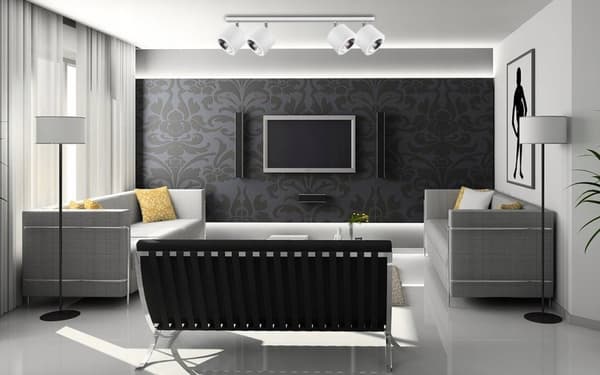 SEI Spot taklampa justerbar vit list 4xG9