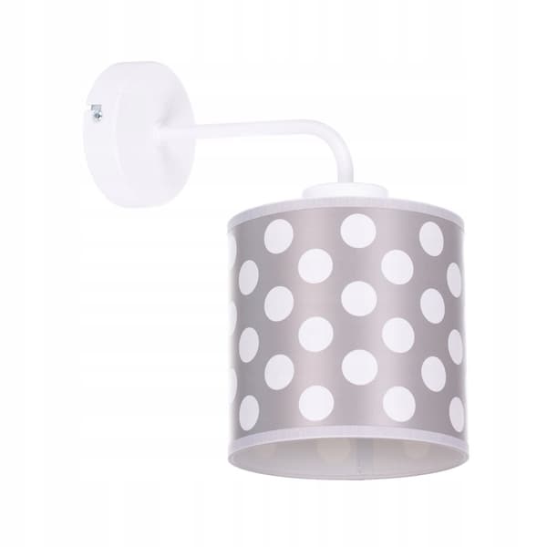 Vägglampskärm modern White Dots