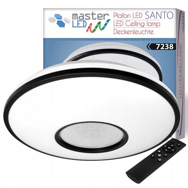 OVERFLADEMONTERET 24W loftslampe LAMPE armatur IP20 LED FJERNBETJENING