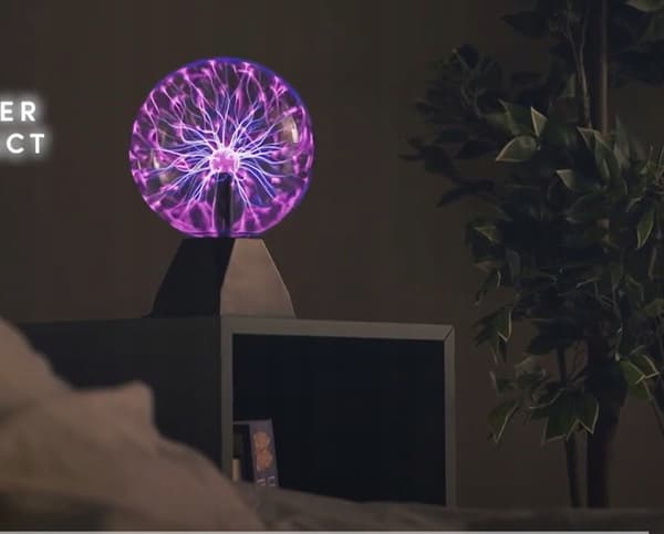 MAGIC BALL PLASMA LAMPE 47cm GLAS PLASMA LAMPE UDDANNELSE AF NAT