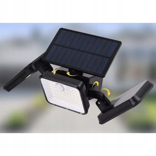 BEMI SOLARLAMPE MED skumringsbevægelsessensor 180 LED 3 LYSPUNKTER