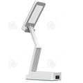 Miniatyrbild 1 av 4: INN hopfällbar skrivbordslampa stor kapacitet Tre-hastighetsjustering Super lång batteritid klockdisplay