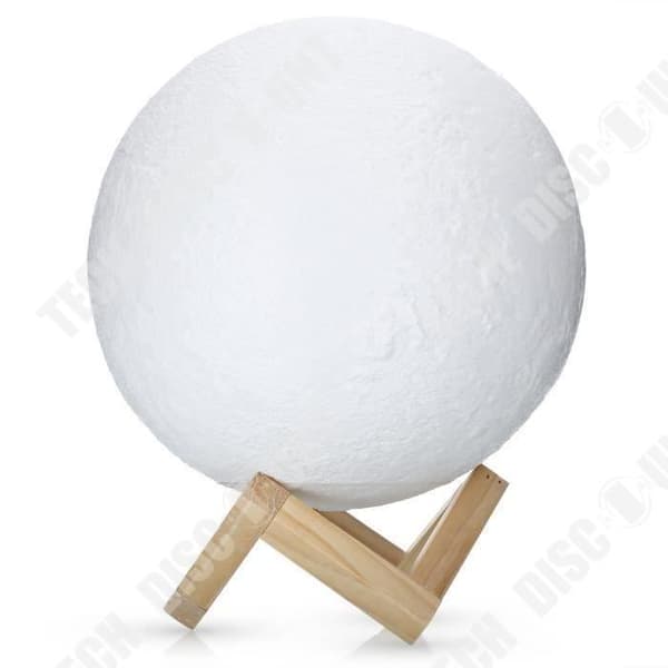 TD® 20 Cm Moon LED Bordslampa Fäste/Touch Switch 3D Dekoration / Interiör Sovrum vardagsrum/Gult Vitt Ljus