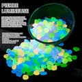 Miniatyrbild 2 av 4: INN självlysande stenar 300 st självlysande sten utomhus konstgjorda småsten Fluorescerande dekoration för trädgårdsgångar Aquarium White
