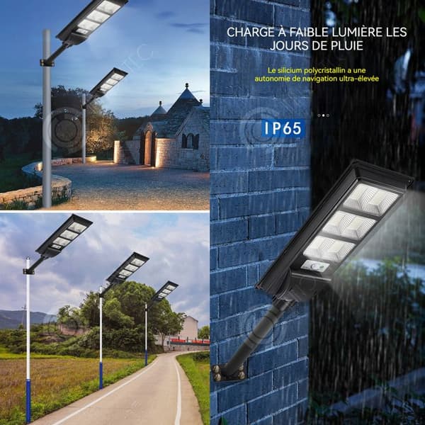 INN 200W Solar Lampa med Fjärrkontroll Super Bright Solar Lamp Outdoor 12000mAh Batteri för Garden Corridor Solar Beacon