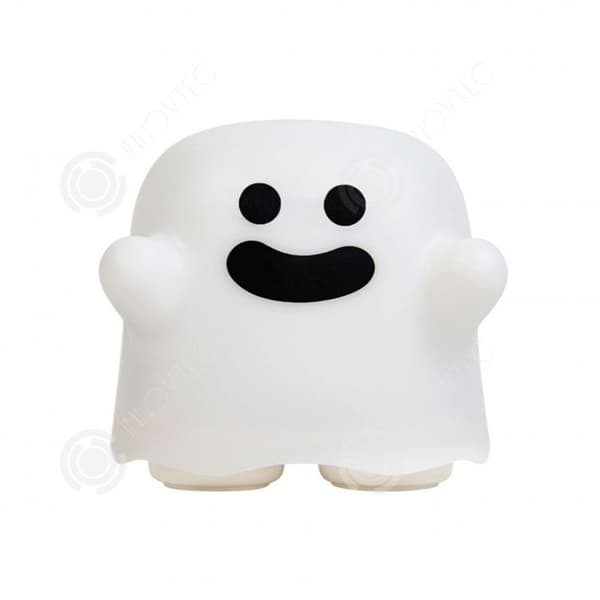 INN Nattljus 11x10x10cm 12 timmars användningstid Ghost Pat Känslolampa USB europeisk och amerikansk Halloween-present