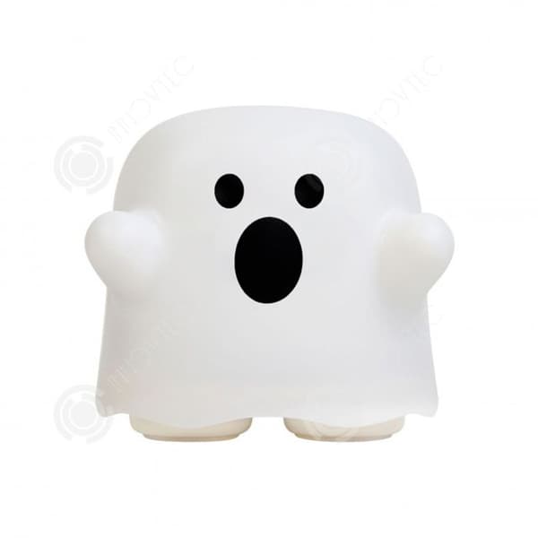 INN Nattljus 11x10x10cm 12 timmars användningstid Ghost Pat Känslolampa USB europeisk och amerikansk Halloween-present