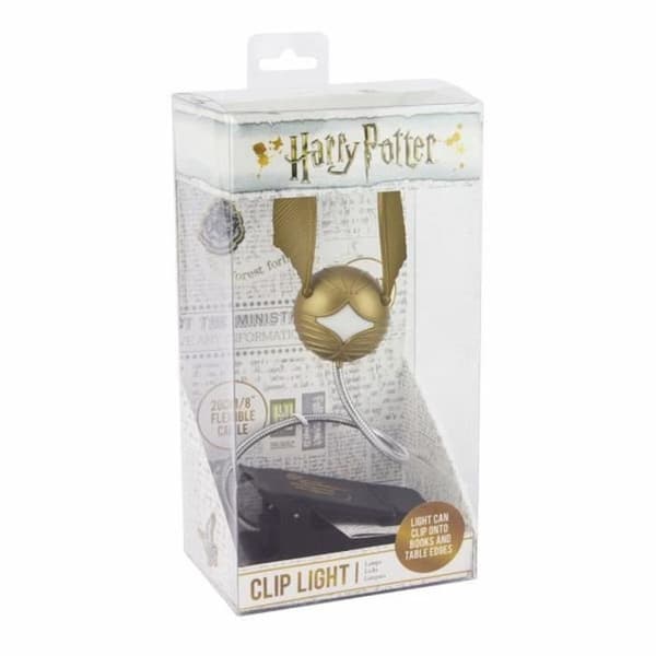 LED läslampa - PALADONE - Golden Snitch - 30 cm - USB/Batteri - Gul