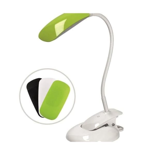 Solight Dimmer Led-lampa 2in1, en sockel och en klämma, 5w 4000k, 3 färgkåpor, Solight, LED-belysningslösning, lampor