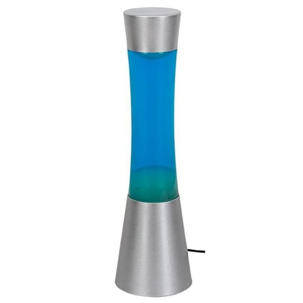 Rabalux Minka lavalampa, lavalampa Gy6.35 20W, 39.5 cm silverblå - dekorativ lampa