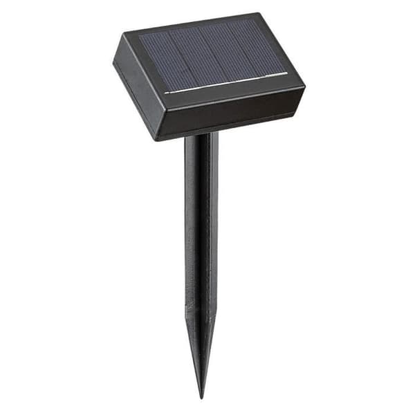 Set med 10 plastiska utomhus solcellslampor Rabalux Skadar 2W - svart - 19x10x9,5 cm