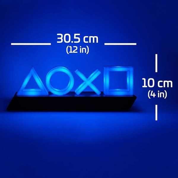 Lampa - PlayStation - PlayStation 5-ikoner - LED - Blå - Modern design