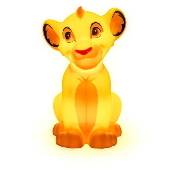 Paladone Simba 3D-formad lampa - officiellt licensierad The Lion King Product, Disney Night Light för nattduksbord eller