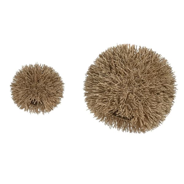 Lampeskjerm Home ESPRIT Naturell Bambus 66 x 66 x 52 cm