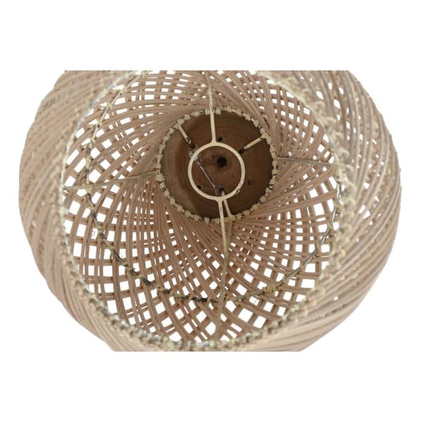 Lampeskjerm Home ESPRIT Naturell Bambus Teak 35 x 35 x 85 cm (2 enheter)