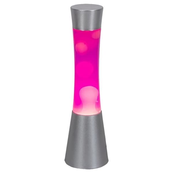 Dekorativ lampa plast + glas med lavadekor Rabalux Minka - silver - TU