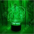 Miniatyrbild 3 av 4: TD® julglödande 3D nattlampa skrivbordslampa 7 färger presenter